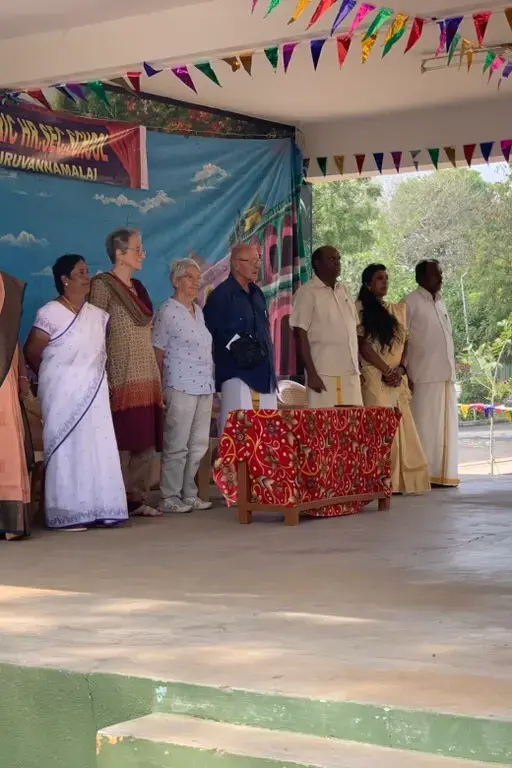 Ceremony thanking the Enfants de Kanji association at Saint Antony school