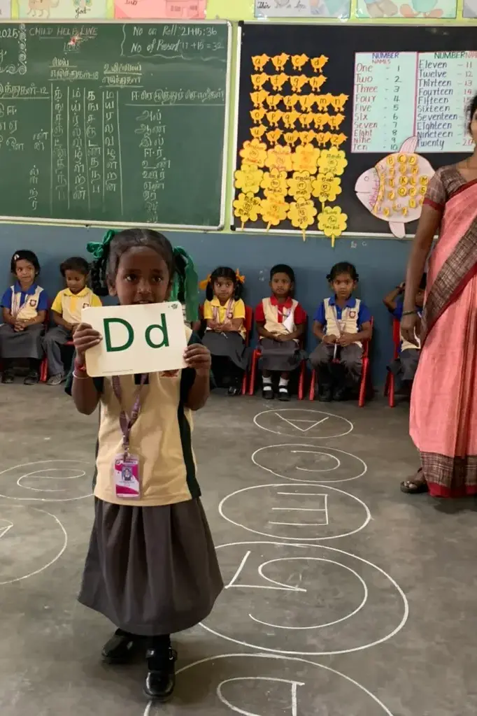 The course of a lesson in a primary school class at Saint Antony School