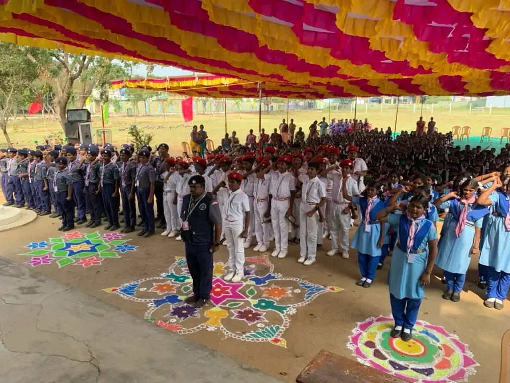 Ceremony bringing together the students of Saint Antony school
