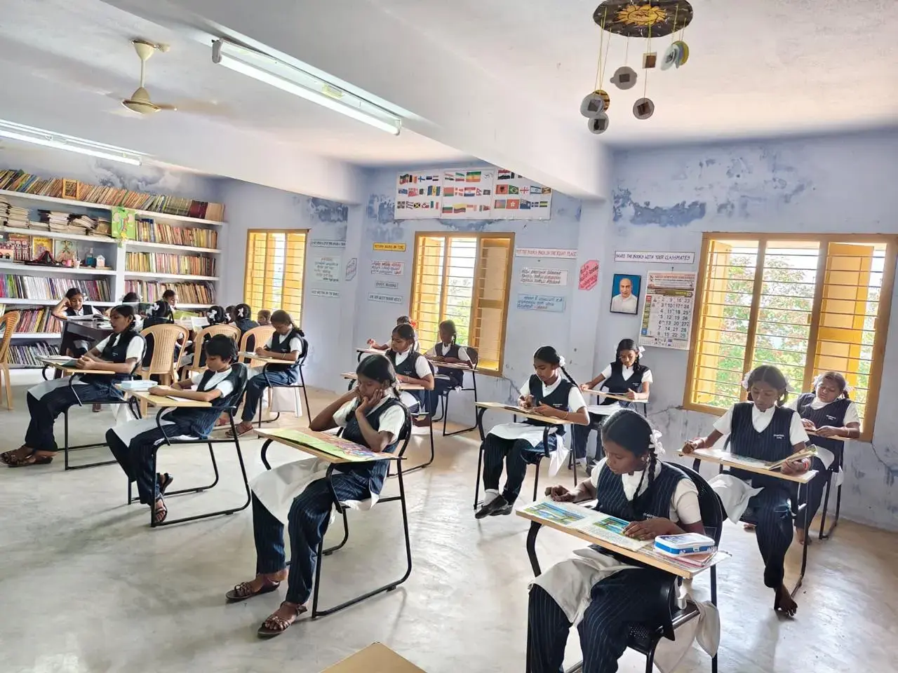 Photo of students in a classroom during a lesson