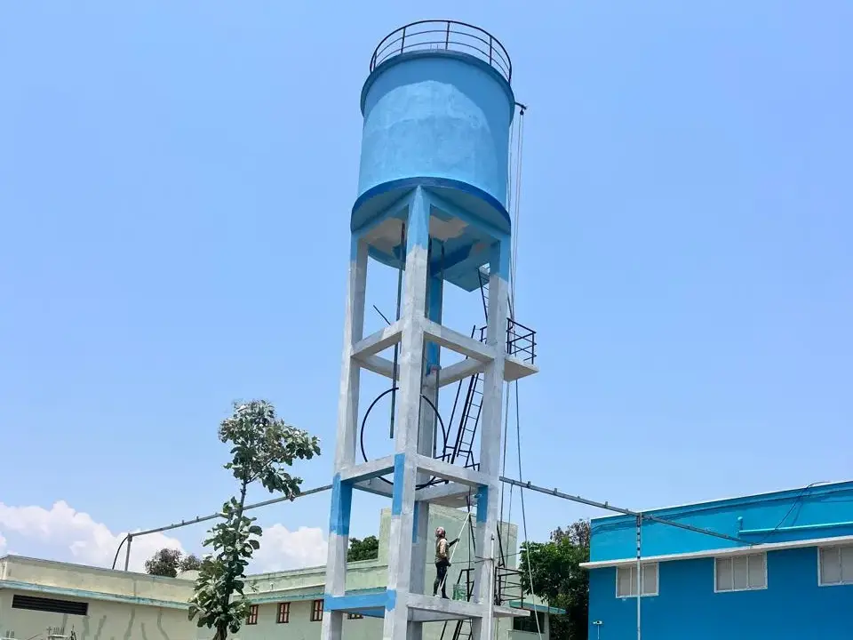 Photo of the drinking water reservoir at Saint Antony school